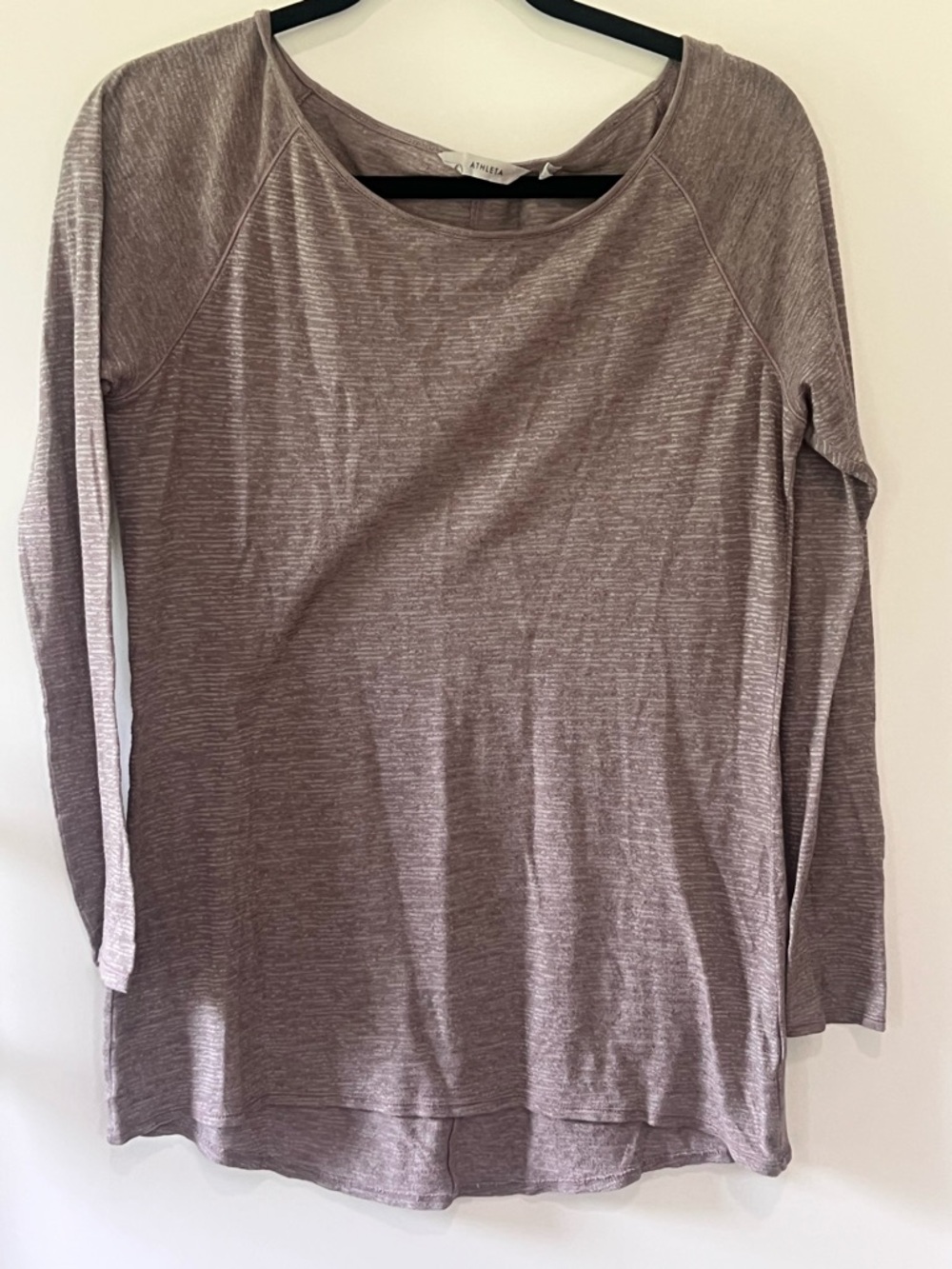 Athleta Cardiff Top - Long-Sleeve Scoop Neck Top - Mauve